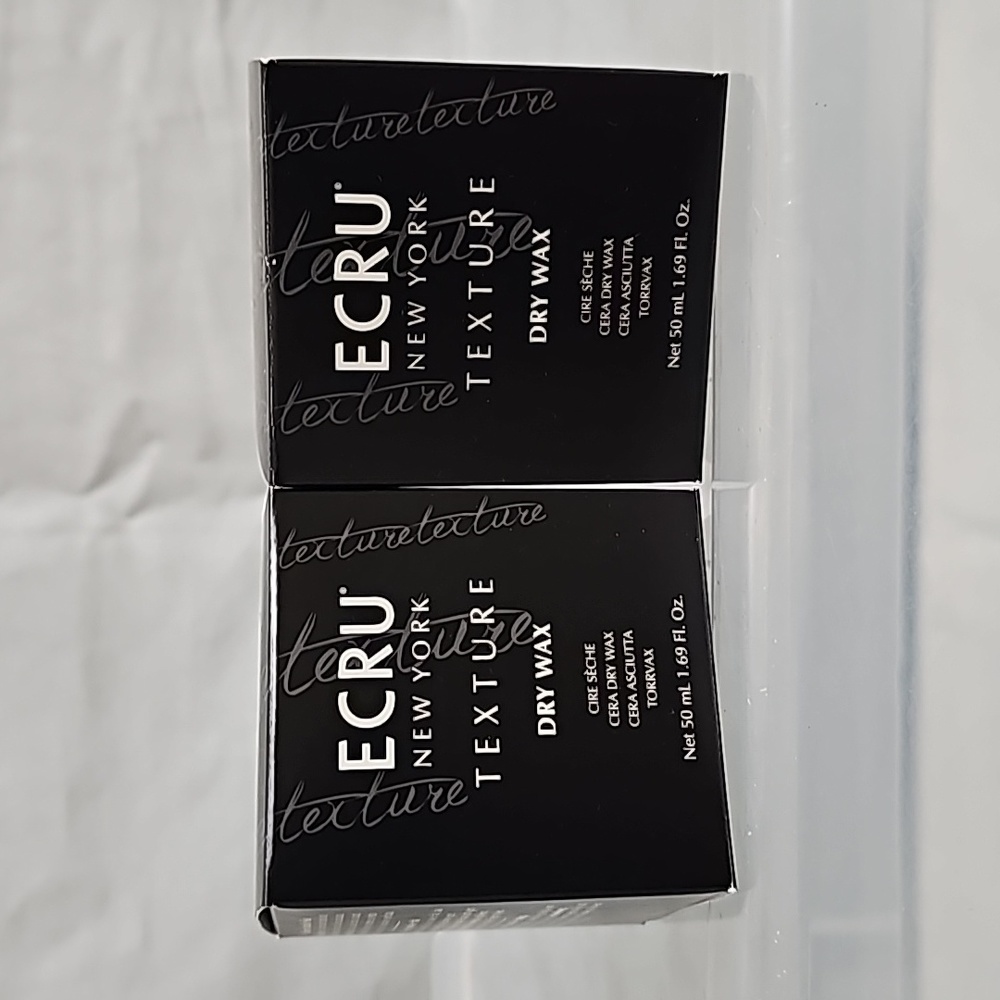 New in Box  ECRU New York Dry Wax 50ml/1.69 FL. Oz. (2x)